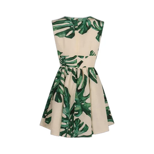 Raquel Diniz Linen And Silk A-Line Dress