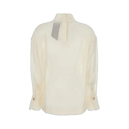 Rame Turtleneck Buttoned-Cuff Sweater
