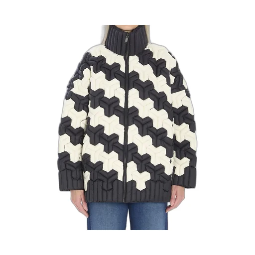 Raxxy Geometric Oversized Puffer Jacket