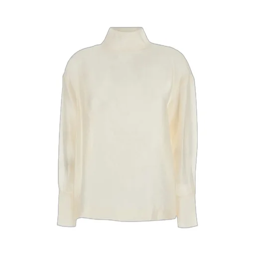 Rame Turtleneck Buttoned-Cuff Sweater