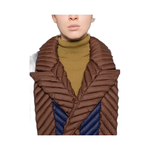 Raxxy Chevron Quilted Coat