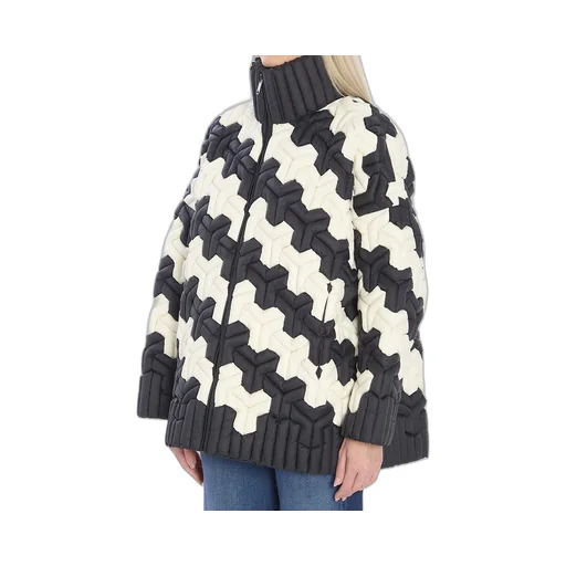 Raxxy Geometric Oversized Puffer Jacket