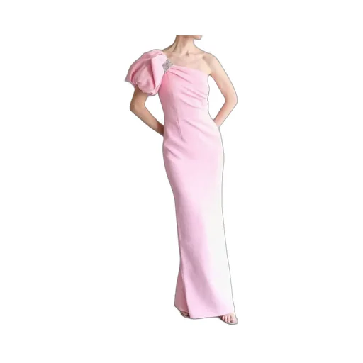 Rebecca Vallance Diamante One-Shoulder Dress