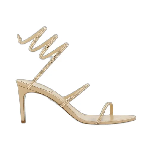 René Caovilla Embellished Ankle Strap Sandals