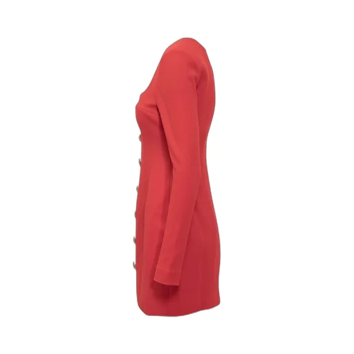Rebecca Vallance Cameron Buttoned Mini Dress
