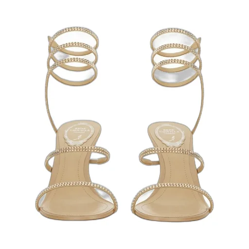 René Caovilla Embellished Ankle Strap Sandals