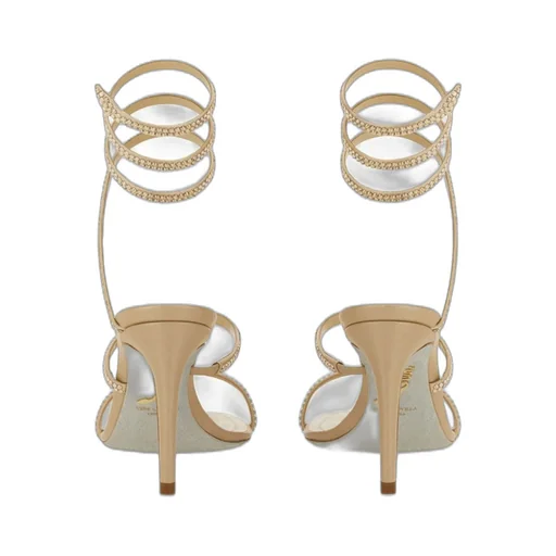 René Caovilla Embellished Ankle Strap Sandals