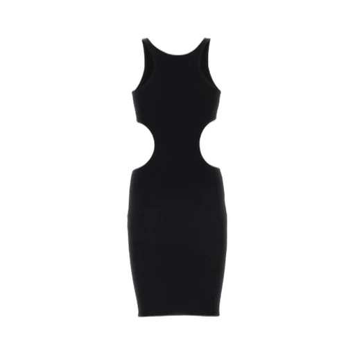 Reina Olga Halter Neck-Out Ribbed Dress