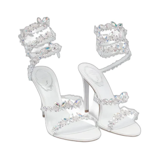 Rene Caovilla Embellished High-Heeled Sandals