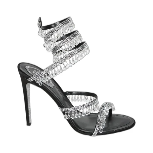 René Caovilla Chandelier Embellished Sandals