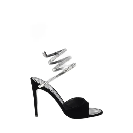René Caovilla Spark Velvet Sandals