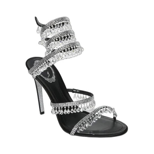 René Caovilla Chandelier Embellished Sandals