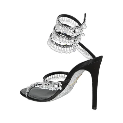 René Caovilla Chandelier Embellished Sandals