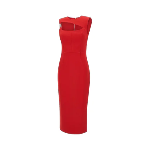 Rebecca Vallance Cameron Asymmetrical Midi Dress