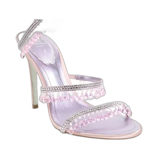 René Caovilla Chandelier Embellished Sandals