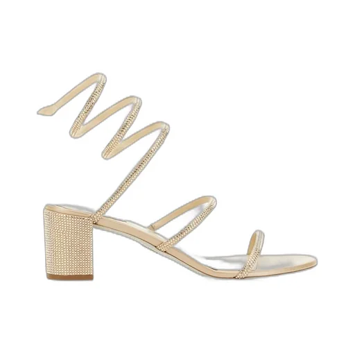 René Caovilla Cleo Ankle Strap Embellished Sandals