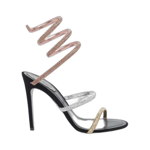 René Caovilla Embellished Heeled Sandals