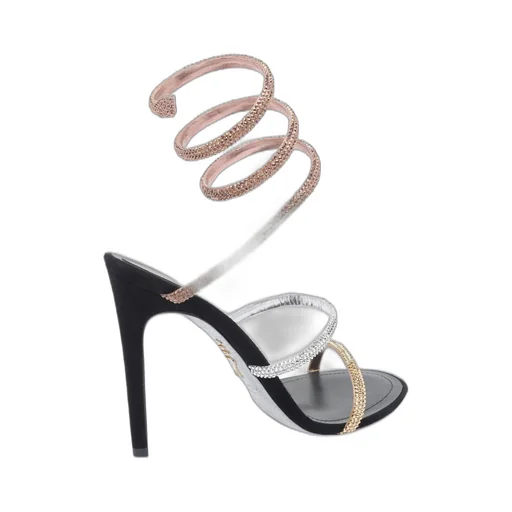 René Caovilla Embellished Heeled Sandals