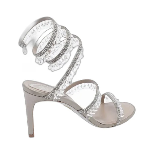 René Caovilla Embellished Heeled Sandals