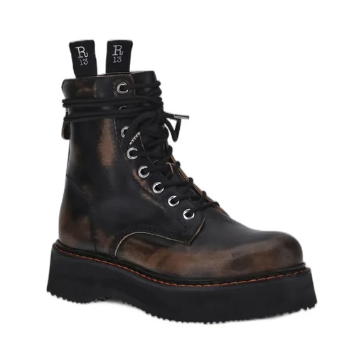 R13 Single Stack Lace-Up Boots