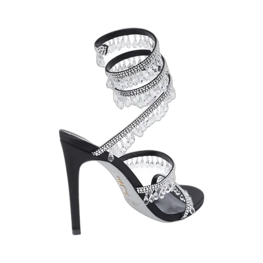 René Caovilla Cleo Embellished Wraparound Style Sandals