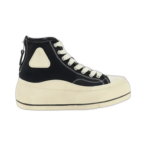 R13 Flatform High-Top Lace-Up Sneakers