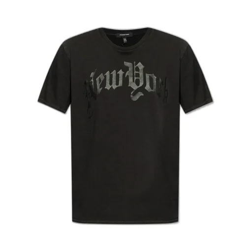 R13 Boy New York-Printed Crewneck T-Shirt