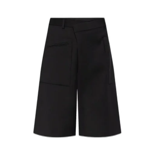 R13 Asymmetric Wrap Front Shorts