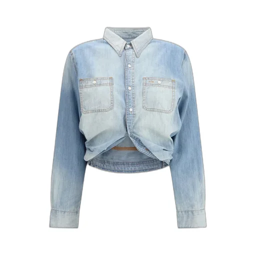 R13 Wrap Denim Shirt