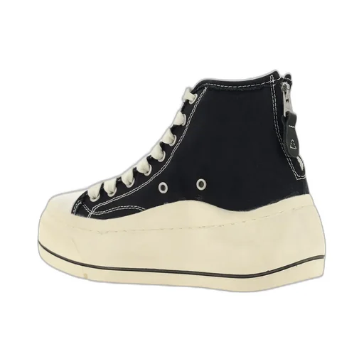 R13 Flatform High-Top Lace-Up Sneakers