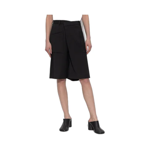 R13 Asymmetric Wrap Front Shorts
