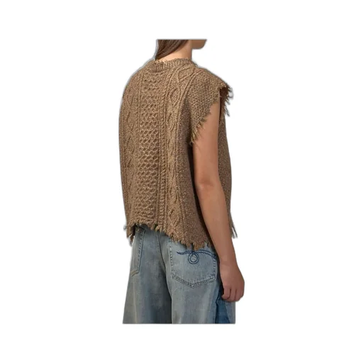 R13 Boyfriend Frayed Edge Vest