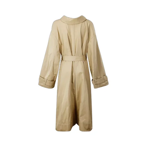 Quira Button Detailed Layered Long-Sleeed Coat