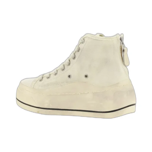 R13 High-Top Lace-Up Platform Sneakers