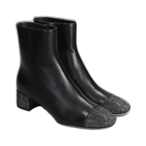 René Caovilla Bonnie Low Heeled Ankle Boots