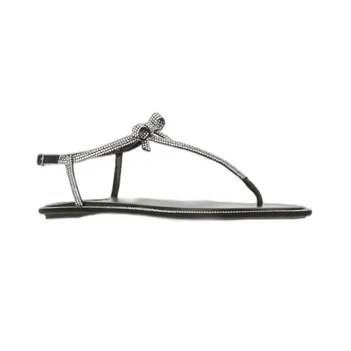 René Caovilla Diana Embellished Open Toe Sandals