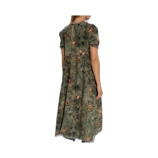 R13 Reversible Shredded Relaxed Midi Dress
