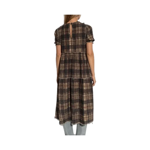 R13 Reversible Shredded Relaxed Midi Dress
