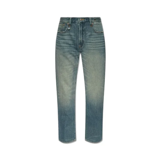 R13 Romeo Cropped Straight-Leg Jeans