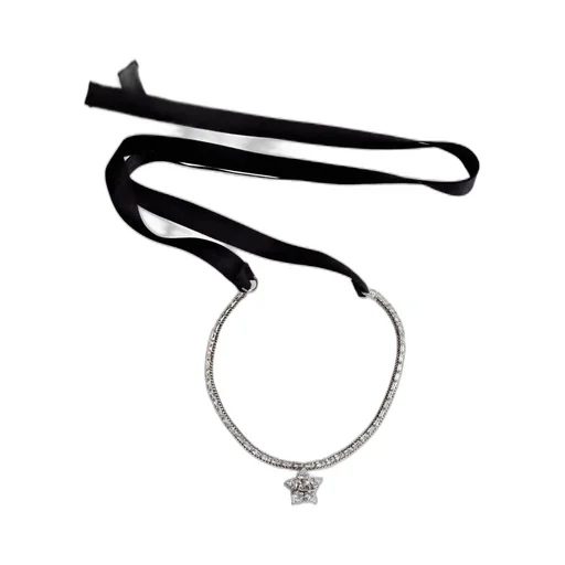 Rada Rhinestone Star Pendant Necklace