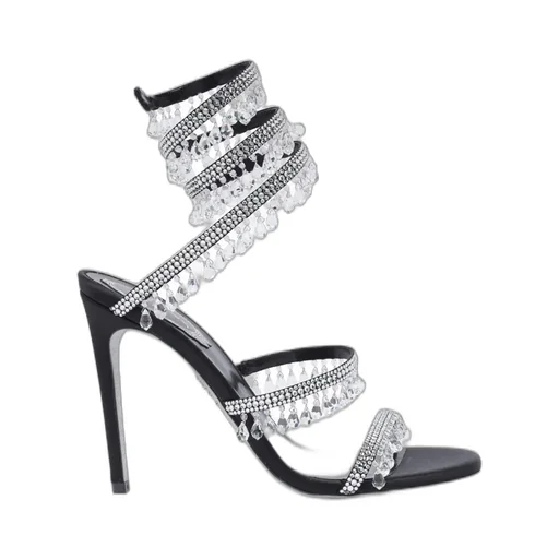 René Caovilla Cleo Embellished Wraparound Style Sandals