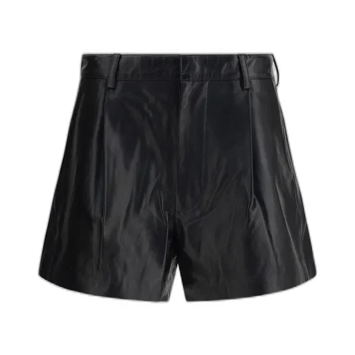 R13 Leather Shorts
