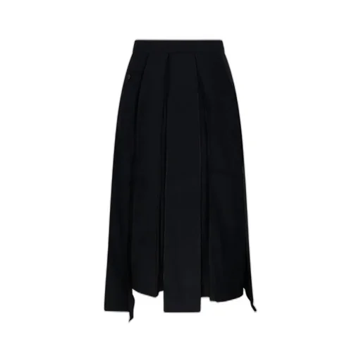 Re Code Unbalanced Pleated Skirt