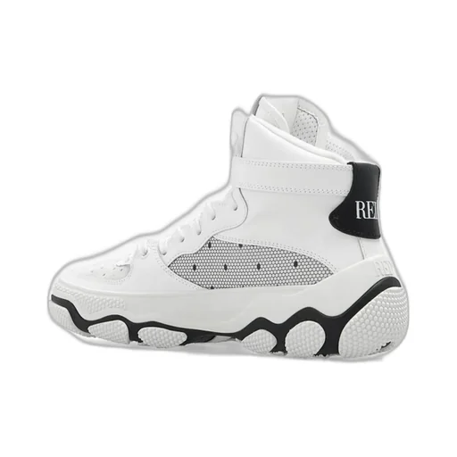 Redvalentino Lace Panelled High-Top Sneakers