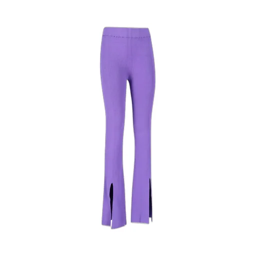 Remain Birger Christense Slit-Cuff Knitted Stretched Trousers