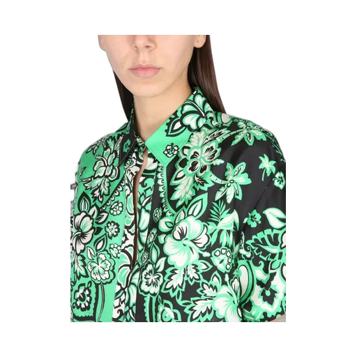 Redvalentino Bandana Printed Short-Sleeved Shirt