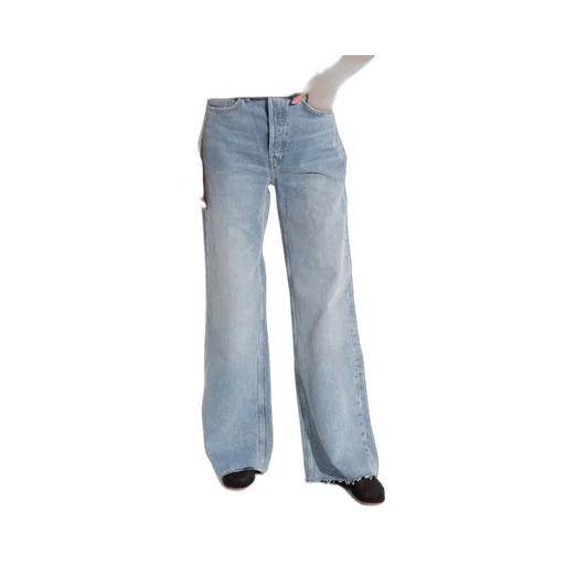 Re/Done High-Rise Wide Leg Jeans
