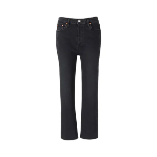 Re/Done High Rise Stove Pipe Jeans