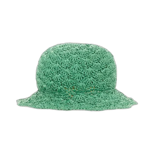Redvalentino Woven Raffia Bucket Hat