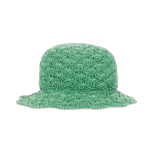 Redvalentino Woven Raffia Bucket Hat
